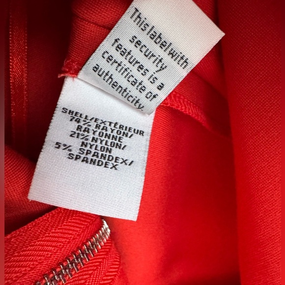 DIANE VON FURSTENBERG | DVF Carpreena Ponte Sleeveless Mini Dress Poppy Red 12 - Picture 5 of 7